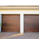 stained wood garage doors